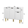 Living Room Sideboard Storage Cabinet with 2 Doors 2 Drawers TV Stand Cabinet