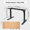 72-117cm Electric Standing Desk Height Adjustable Home Office Sit Stand Table UK