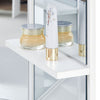 Dressing Table Corner White with 5 Drawer 3 Mirror Stool Makeup Dresser Set