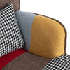 Multi-colour Lounge Chair with Footrest, Backrest and Cushion for Living Room