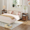 HOOBRO Side Table Bedside Table with Charging Station Nightstand 38 x 28 x 60 cm