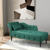 Chesterfield Chaise Lounge Velvet Fabric Upholstered Tuft Love Seat Sofa Chair