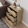 60/80cm Chest of 3 Drawers Compact Storage Bedside Cabinet Bedroom Furniture