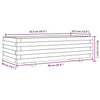 Garden Planter White 90x40x26.5 Solid Wood Pine V0H9