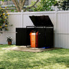 Outdoor Wheelie Bin Storage MetalStore Cover Garden Rubbish Dustbin Shed Storage