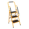 3 Step Ladder With Safety Handrail Foldable Safety Non Slip Matt Safe Heavy Duty