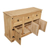 Corona Sideboard 3 Door 3 Drawer Mexican Solid Waxed Pine Furniture Storage Unit