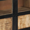 Sideboard Brown and Black 160x30x76 cm Solid Wood Mango