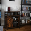 Vintage Industrial Sideboard Rustic Drinks Cabinet with Shelf Side Storage Unit