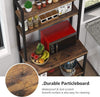 Kitchen Baker’s Rack, Large 5-Tier Microwave Oven Stand Organizer, Industrial Ut