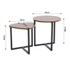 Nest Of 2 Nested Nesting Tables Side End Coffee Table Metal/MDF for Living Room