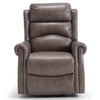 Recliner Armchair Electric Lift & Tilt Assist Chair Faux Leather Grey Mocha