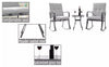 3 Pieces Bistro Garden Furniture Rocking Chairs & Table Set Indoor Outdoor