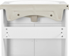 Bathroom Sink Vanity Cabinet Large Ceramic Basin Soft Close Storage White Floor