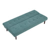 Nordic Fabric Sofa Bed Click-Clack Recliner Sleeper Chairs Settee 2 Seater Couch