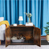 Retro Hidden Cat Litter Box Wooden Cabinet Furniture Indoor Cat House Nightstand