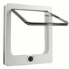 Lockable Pet Door 4Way Locking Small Medium Large Dog Cat Flap White/Brown Frame