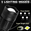 Tactical Police Grade Multi-Mode Handheld Waterproof Flashlight