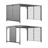 3 x 3 m Large Aluminium Pergola Patio Gazebo with Retractable Shade Canopy