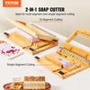 VEVOR Soap Cutter Cut 1 Inch 1-12 Pcs Bars Bamboo Soap Slicer With Steel Wire