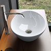 Countertop Basin Bathroom Sink Ceramic Oval Washbasin Sink Vessel