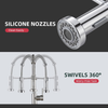 Brushed Nickel Kitchen Sink Tap 360° Swivel Mixer with Pull Down Dual Spray Head