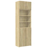 Storage Cabinet Sonoma Oak 70x42.5x225 Engineered Wood V5D7