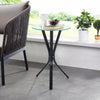 Sofa Side Table With Tempered Glass Top Living Room Furniture Coffee Tea Tables