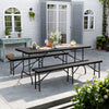 Rattan Garden Table and Chairs Outdoor Dining Set Beer Tables Bench Bistro BBQ