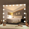 Large LED Bulbs Aluminium Hollywood Vanity Mirror With Lights Make Up Desk Stand