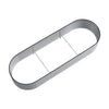 Galvanized Silver Oval Steel Raised Garden Bed Outdoor Planter 240x80x42cm