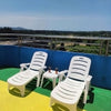 1/2X Sun Lounger Outdoor Garden Chair 5 Position Adjustable Patio Sunlounger Bed