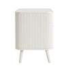 Dusk Hattie Warm White 1 Drawer Nightstand RRP £599