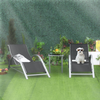 3pc Garden Furniture Table Set Sun Lounger Seats Zero Gravity Reclining