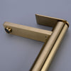 Brass Bathroom Basin Mixer Tap Sink Faucet Single Hole Deck Mounted Brushed Gold