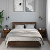 Bedside Cabinets 2 pcs Smoked Oak 40x30x40 cm Engineered Wood UK