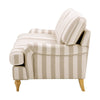 Dusk Hampshire Natural Stripe Textured Weave & Warm Oak 2 Seater Sofa RRP £529