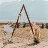 Wooden Wedding Arch Triangle Flower Rack Backdrop Stand Celebration Party