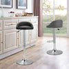 2x Swivel Barstools Kitchen Counter Seat Classic PU Upholstered Salon Pub Chairs