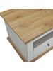 Burford Storage Coffee Table with Grey and Oak Finish Stylish Living Room Piece