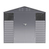 XLarge Grey 8.5 ft x8 ft Apex Garden Shed Tool Storage House Bike Shelter Metal