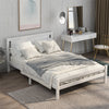 Solid Pine Wood Wooden Bed Frame White Grey Single Double Size Bed 3ft 4ft6