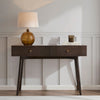 Dusk Dora Walnut 2 Drawer Dressing Table Console RRP £599