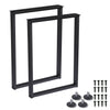 28 Inch Industrial Table Leg 2pcs Metal Square Frame for Desk/Coffee Table/Bench