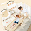 Toddler Climber Arch 3-In-1 Wooden Climber w/Ramp & Soft Mat