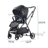 Foldable Baby Stroller Convertible Reversible Pushchair Travel for Airplane UK