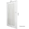 Internal Bi Folding Concertina Accordion Door PVC Sliding Divider Doors Bathroom