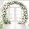 240cm Double Circle Metal Hoop Wedding Backdrop Arch Stand Flower Balloon Hoops
