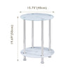 Nest of 3 Black Clear Tempered Glass Side End Lamp Sofa Tables Nested Tables