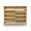 Fir Wooden Wheelie Bin Storage Double/Triple Bin Store Cover Garden Dustbin Shed